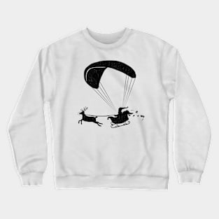 Happy Holidays - Paragliding Santa - Textless Crewneck Sweatshirt